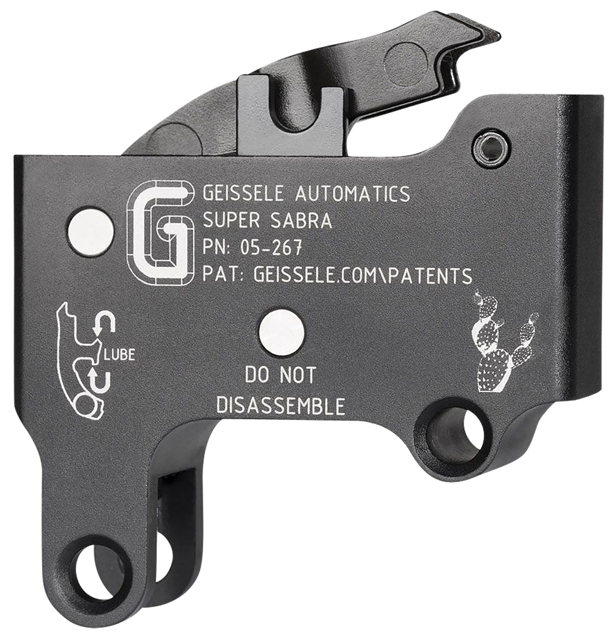 Geissele Automatics Super Sabra Two-Stage Curved Trigger Pack Black Oxide 5.50-7.50 lbs for IWI Tavor X95