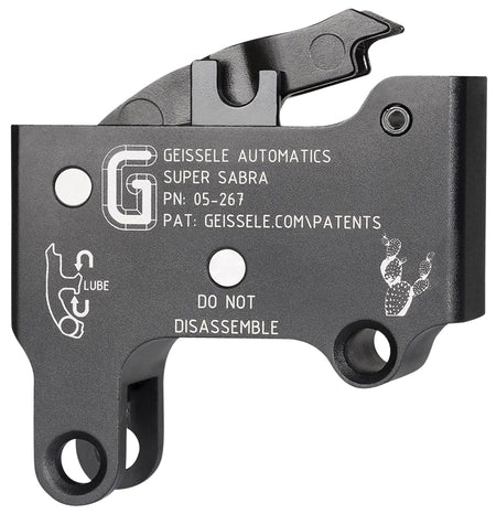 Geissele Automatics Super Sabra Two-Stage Curved Trigger Pack Black Oxide 5.50-7.50 lbs for IWI Tavor X95