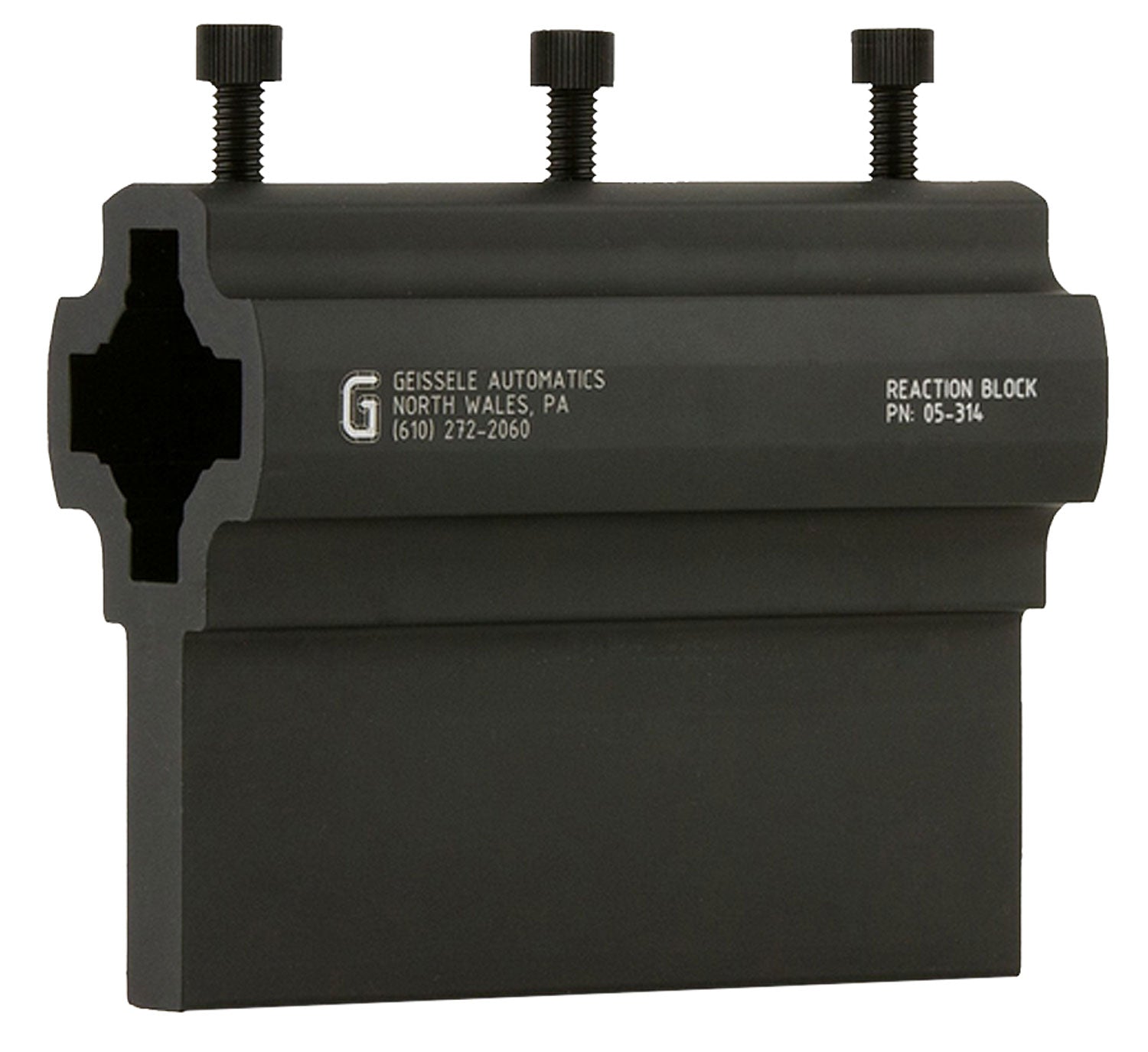 Geissele Automatics 05314 Reaction Block Black Steel for AR15/M4/M16 Lower Receiver Assembly