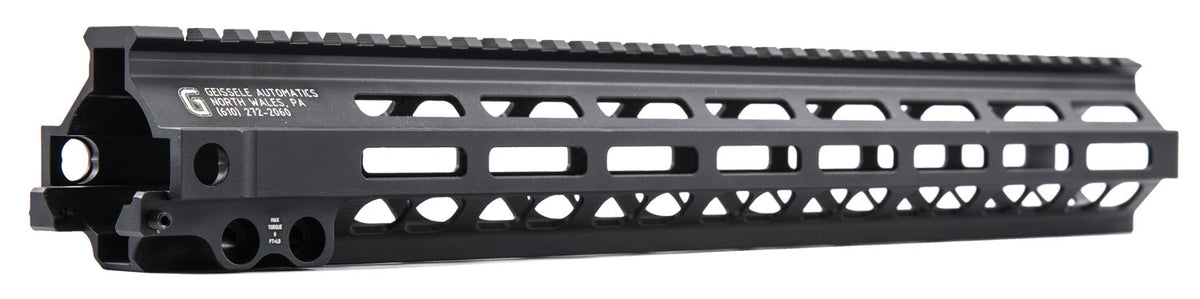 Geissele Super MK8 M-LOK Rail 15" Black Aluminum Handguard for AR15/M16/M4 (05-286B)