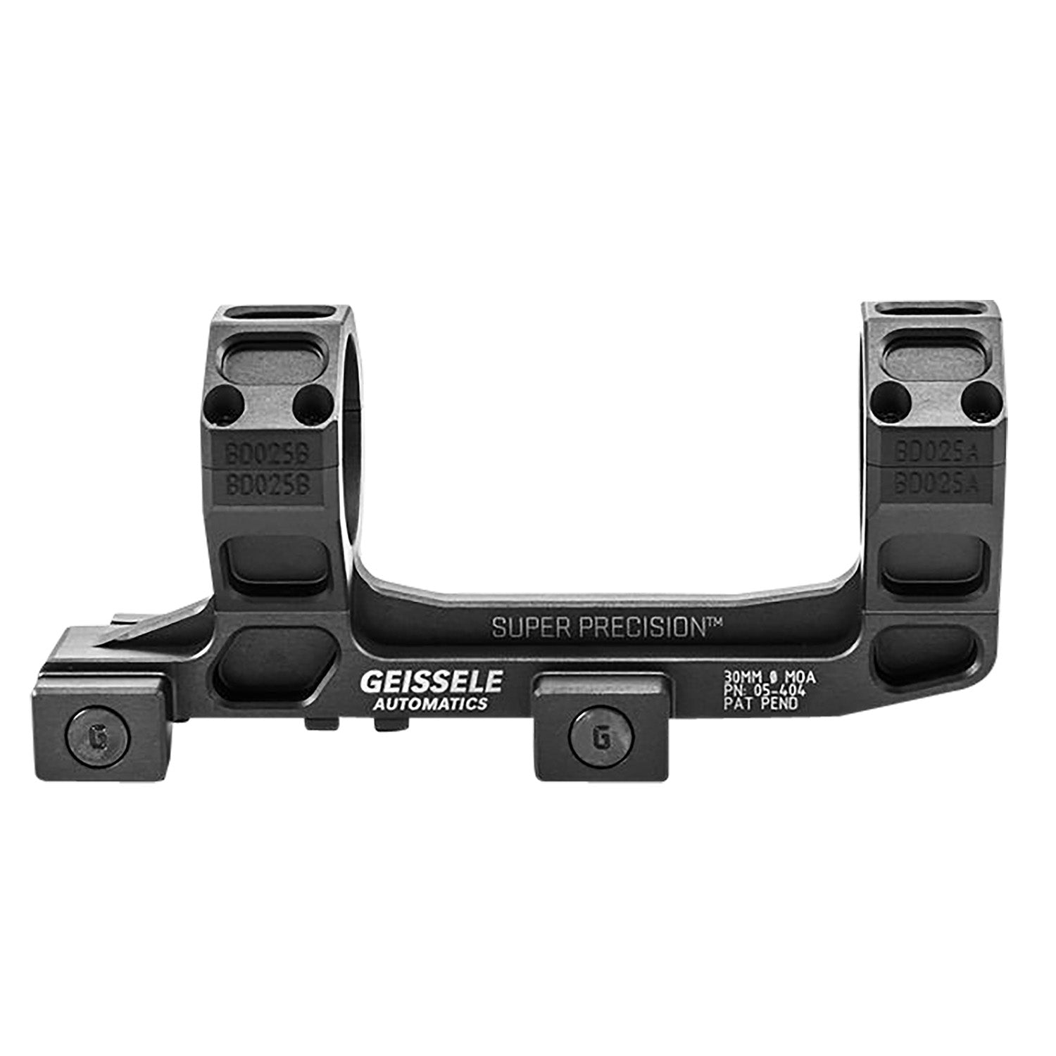 Geissele Automatics 05404B AR15 Super Precision Scope Mount Ring Combo Black Anodized