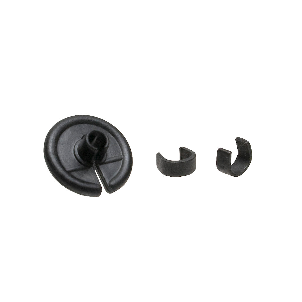 October Mountain Pin Point Kisser Button Black 9/16 in. 100-Pack