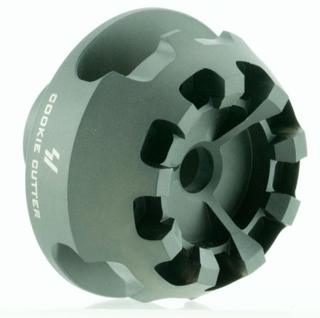 Strike Industries Cookie Cutter Comp Muzzle Brake Black Steel 5/8"-24 tpi for 308 Win AR-Platform