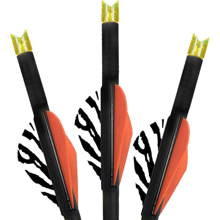 Lumenok Carbon Crossbow Bolts 22 in. HD Orange Moon Nocks 3-Pack