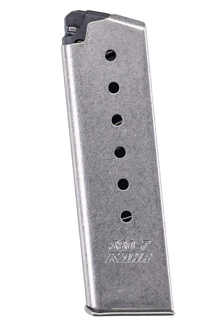 Kahr Arms K387 OEM Stainless 7rd .380 ACP Detachable Handgun Magazine for CT