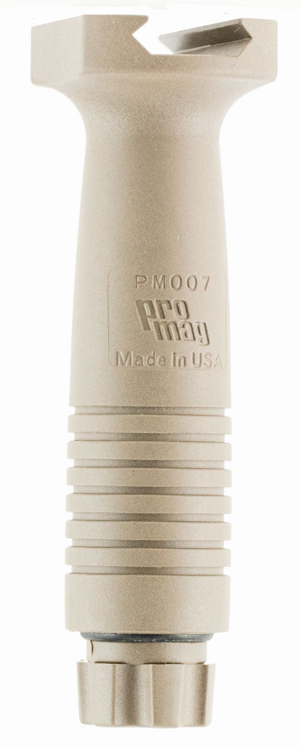 ProMag PM007FDE Swiss Pattern Vertical Foregrip for AR-15 M16 Flat Dark Earth Polymer
