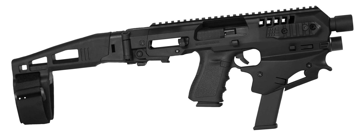 CAA Micro Conversion Kit for Glock 17/19/22/23/31/32/G45 Black Advanced Gen2 Long Stabilizer