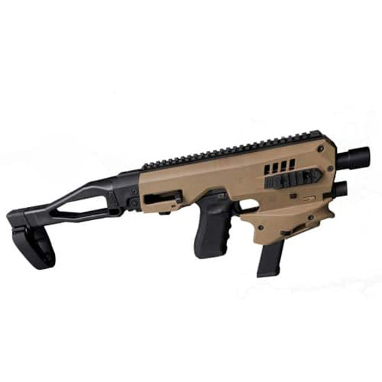 CAA Micro Conversion Kit for Glock 17/19/22/23/31/32/G45 Tan/FDE Advanced Gen2 Long Stabilizer