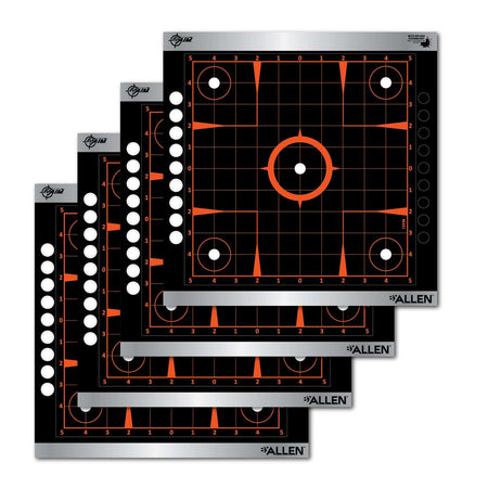 Allen EZ Aim 12x12 Sight-In Grid Shooting Targets - 4 Pack