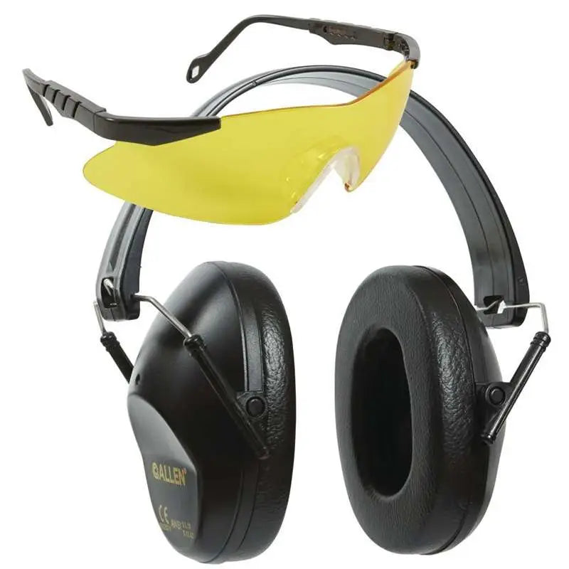 Allen Reaction Shooting Earmuff and Safety Glasses Combo