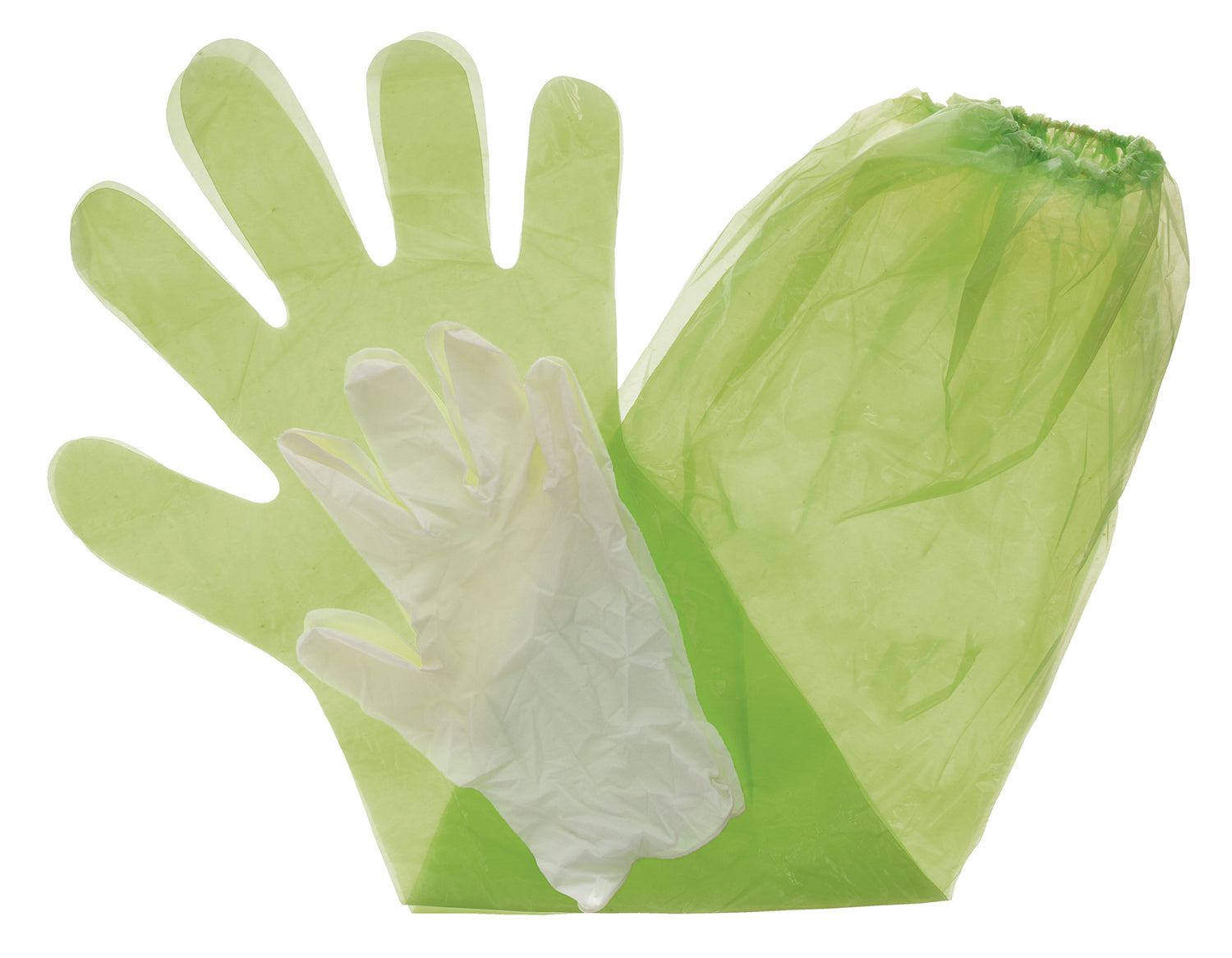 HME GCG4 Game Cleaning Gloves Green 4-Piece Kit Shoulder Length Form Fitting and Towelette
