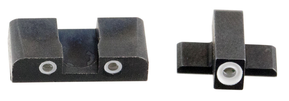 AmeriGlo SG161 Classic Tritium Sight Set for Sig Sauer – Green Tritium White Outline Front & Rear Sights