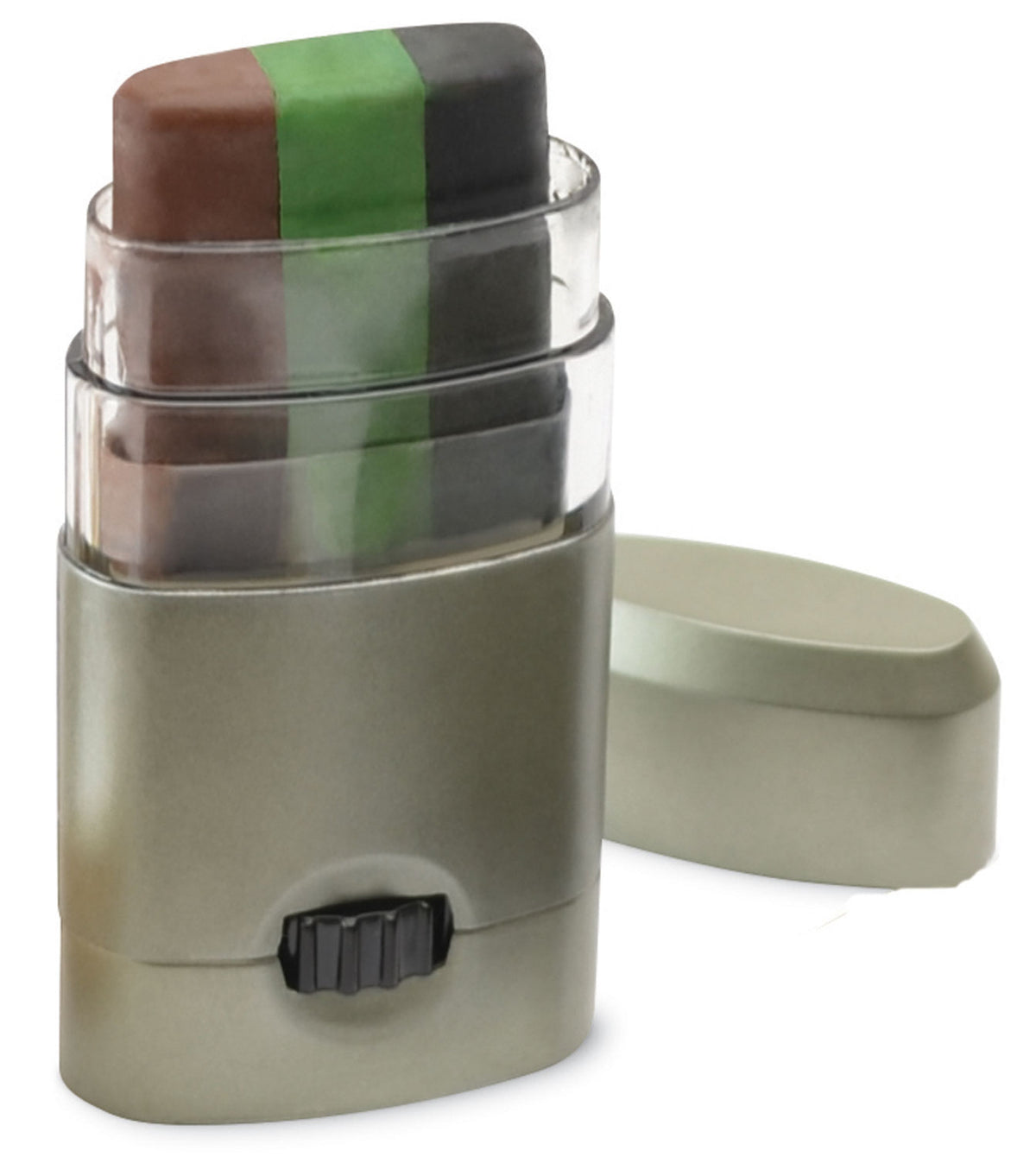 HME CMOFPDS Camo Face Paint Stick Set Black Brown Dark Green