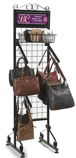 Bulldog Concealed Carry Purse Display with Free Rack, 6 Models, 20 Purses