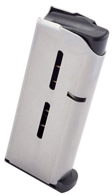 Wilson Combat 47OXC 1911 Officer 7rd .45 ACP Magazine Standard Floor Plate Stainless Steel