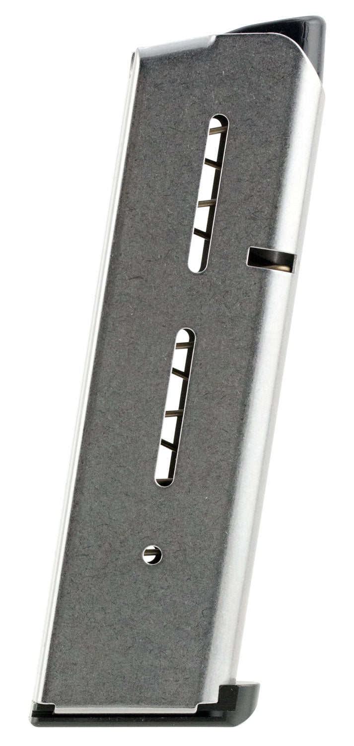 Wilson Combat 47DC 1911 Government 8rd .45 ACP Magazine Lo-Profile Steel Floor Plate Stainless