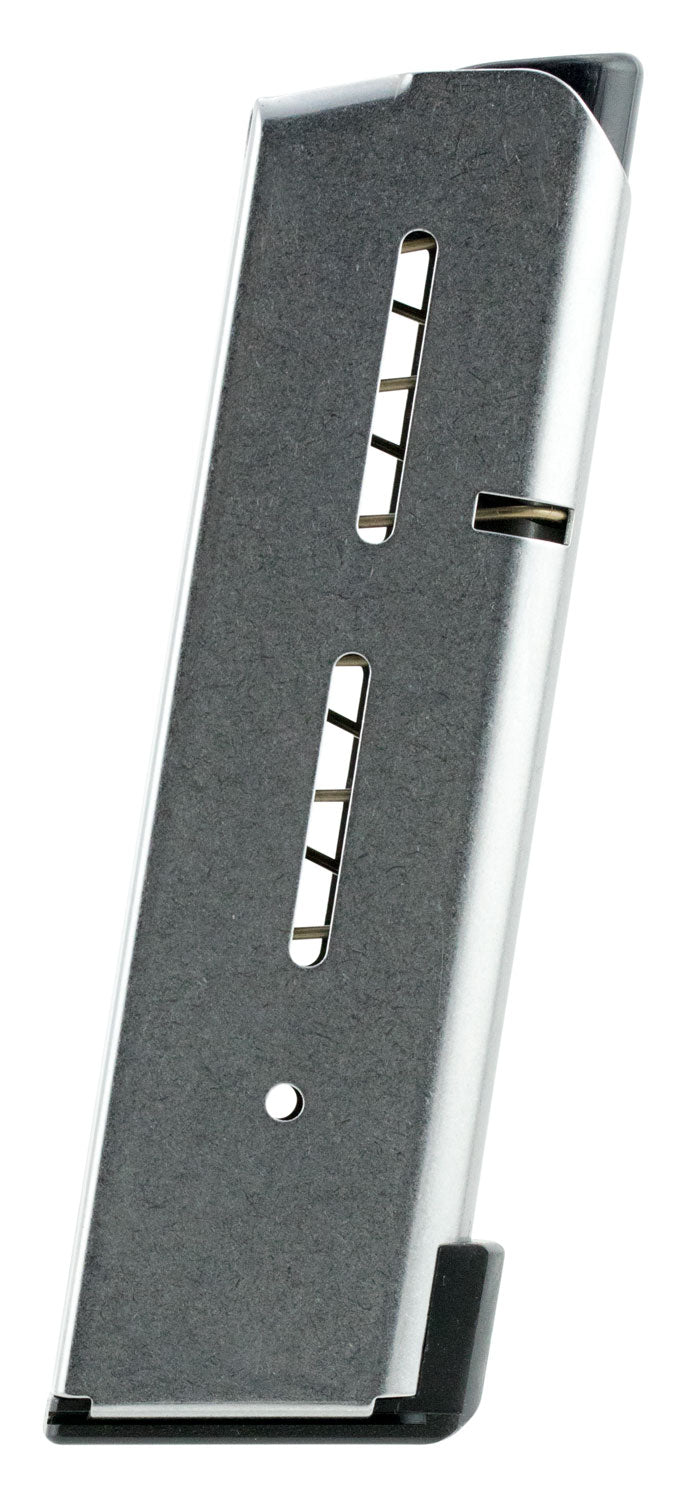 Wilson Combat 47DOX 1911 Officer 8rd Lo-Profile Steel Floorplate .45 ACP Magazine Stainless