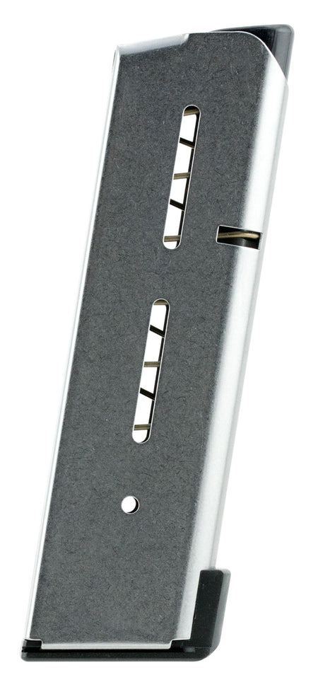 Wilson Combat 47DOX 1911 Officer 8rd Lo-Profile Steel Floorplate .45 ACP Magazine Stainless