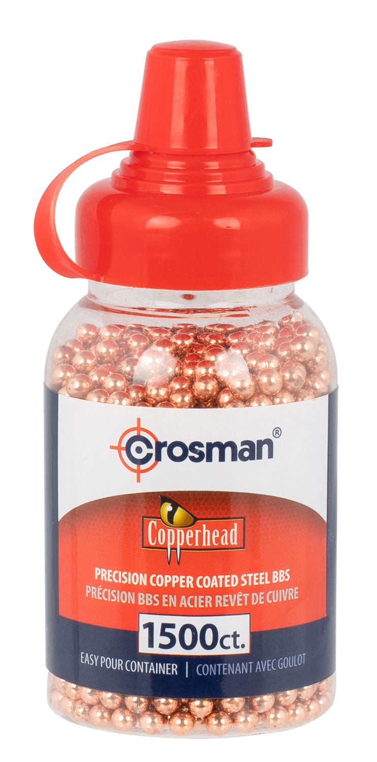 Crosman Copperhead 0737 .177 Copper-Coated Steel BBs 1500 Per Bottle