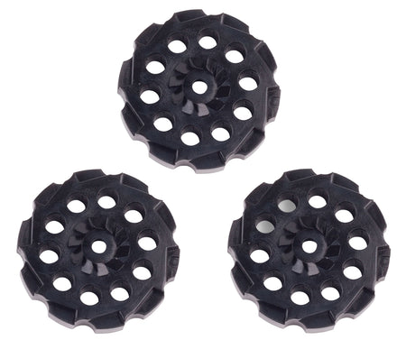 Crosman 407T Air Pistol 177 Pellet Rotary Clips Black Plastic 3 Pack
