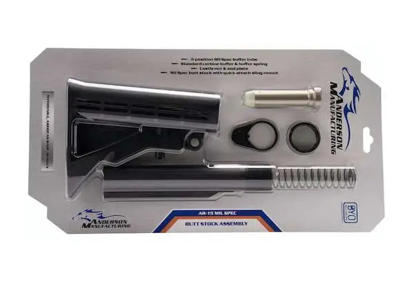 Anderson AR-15 Carbine Length 6-Position Mil-Spec Buffer Tube Kit