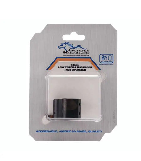 Anderson AR-15 Low Profile Gas Block Kit .750 Nitride (Packaged)