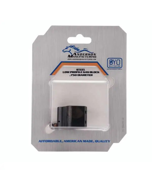 Anderson AR-15 Low Profile Gas Block Kit .750 Nitride (Packaged)