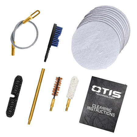 Otis Patriot .45 Cal Pistol Cleaning Kit 15 Pieces Yellow Plastic Case