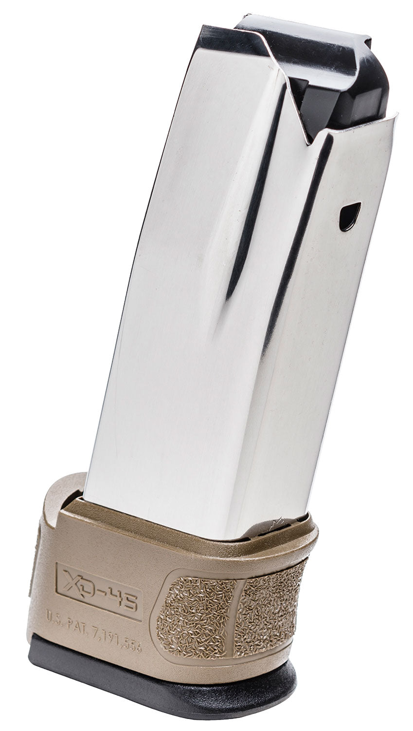 Springfield Armory XDG4550FDE XD Mod2 13-Round 45 ACP Magazine Stainless Steel FDE Sleeve