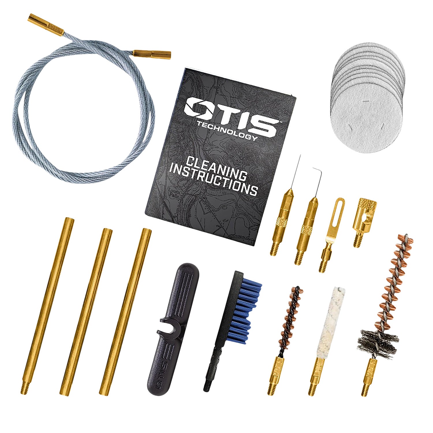 Otis Patriot .223 Rem/5.56 Rifle Cleaning Kit 15 Pieces Yellow Box