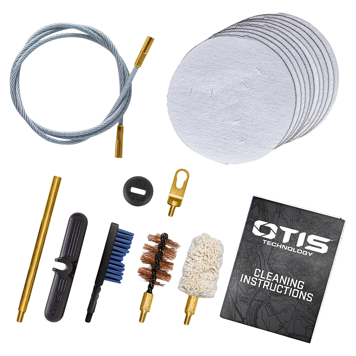 Otis Patriot 12 Gauge and 10 Gauge Shotgun Cleaning Kit 15 Pieces Yellow Box