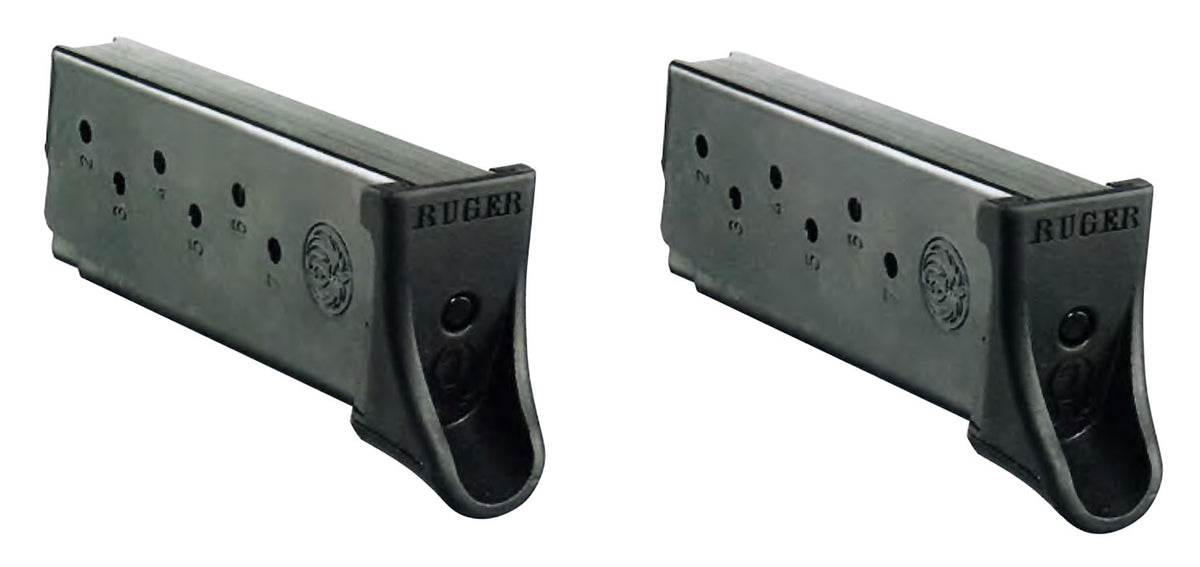 Ruger 90642 LC9/LC9s/EC9s 7-Round 9mm Luger Blued Steel Magazine Value 2-Pack