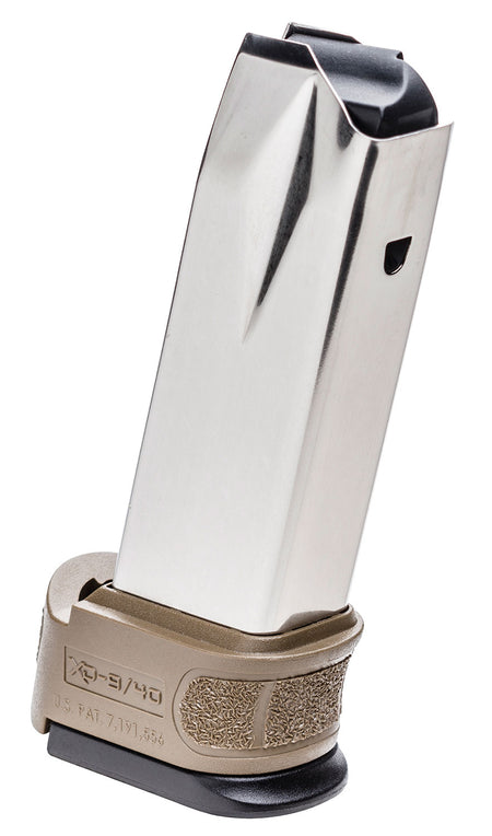 Springfield Armory XDG0932FDE XD Mod2 12-Round 40 S&W Stainless Steel Magazine FDE Sleeve