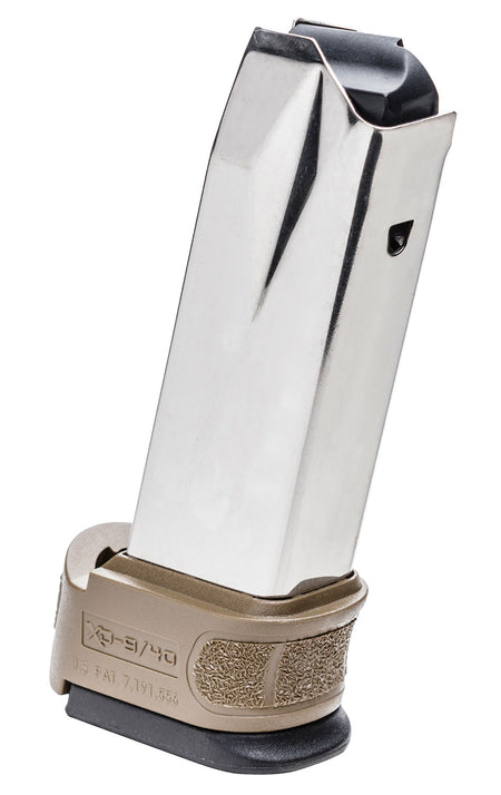 Springfield Armory XDG0923FDE XD Mod2 10-Round 9mm Luger SS/FDE Stainless Steel Magazine