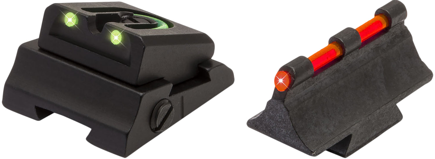 TruGlo TG961M Slug Gun Series Fiber-Optic Sight Set Red Front Green Rear Remington Slug Barrel