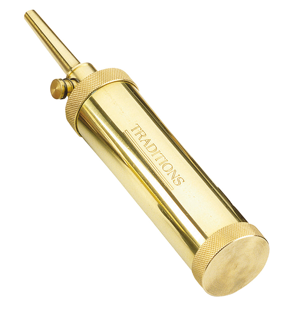 Traditions A1201 Deluxe Brass Powder Flask for Muzzleloaders