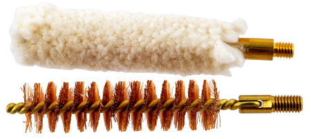 Traditions A1238 Brush & Swab Set 50 Cal 10/32 Thread Bronze Bristles