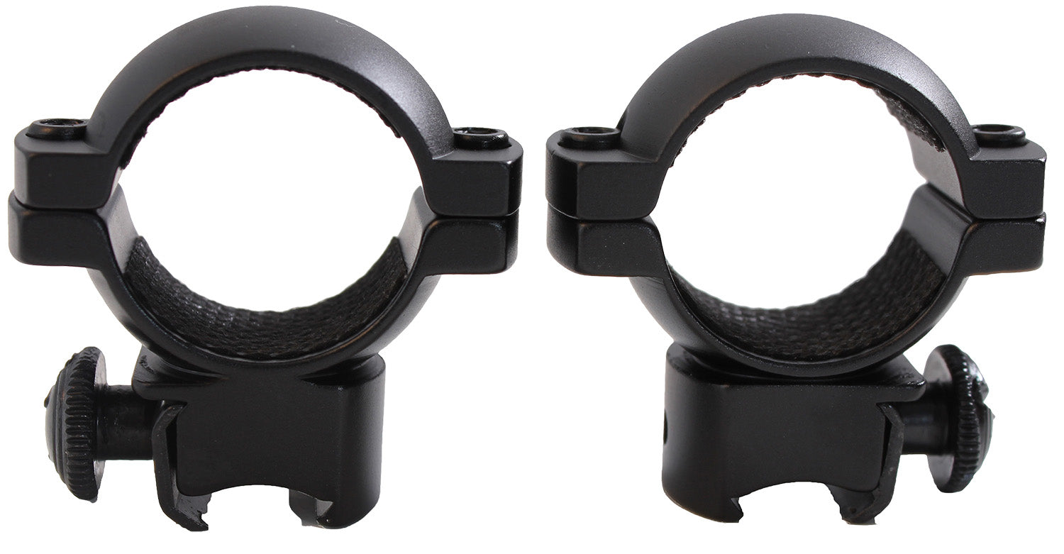 Traditions A797DS 1" Medium Matte Black Aluminum Scope Rings for 3/8" Grooved Receiver