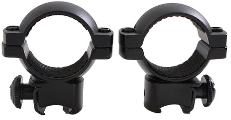 Traditions A797DS 1" Medium Matte Black Aluminum Scope Rings for 3/8" Grooved Receiver