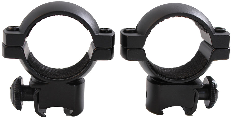 Traditions A797DS 1" Medium Matte Black Aluminum Scope Rings for 3/8" Grooved Receiver