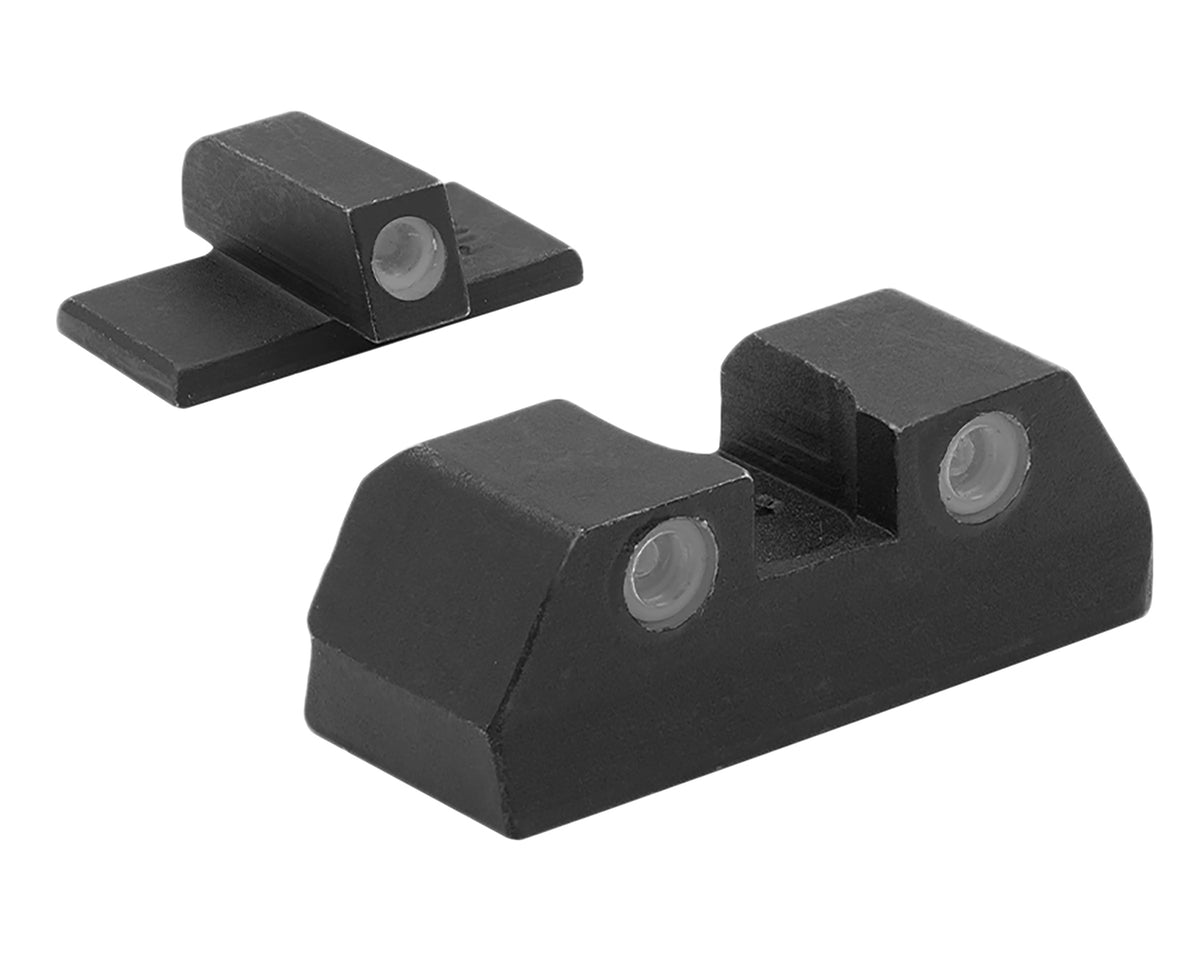 Meprolight Tru-Dot Green Tritium White Outline Front & Rear Sight Set for KAHR Arms K/P/MK/PM