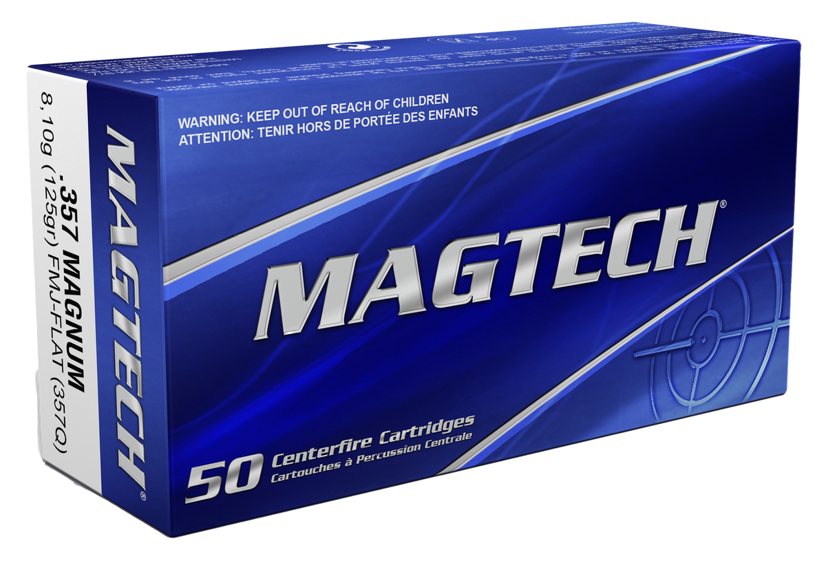 Magtech 357Q Sport Shooting Range/Training Full Metal Jacket Flat Point  125 Grain .357 Magnum