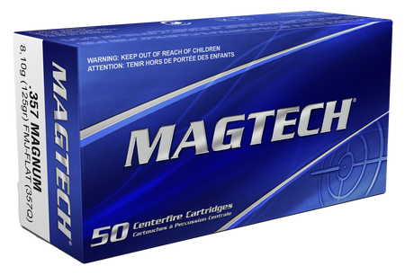 Magtech 357Q Sport Shooting Range/Training Full Metal Jacket Flat Point  125 Grain .357 Magnum