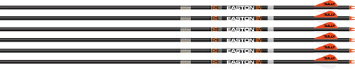 Easton 6.5MM Match Grade 500 Spine Arrow with 3" AAE Hybrid Vanes 6-Pack