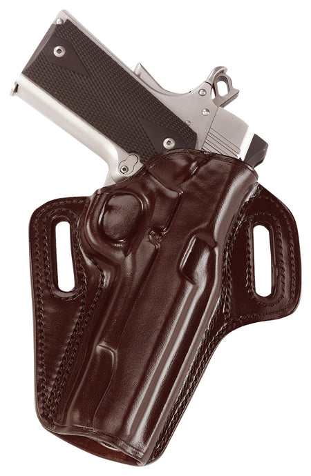 Galco CON458H Concealable OWB Holster, Havana Brown Leather, Belt Slide, Fits FN Five-seveN USG/MK2 & Ruger 57, Right Hand