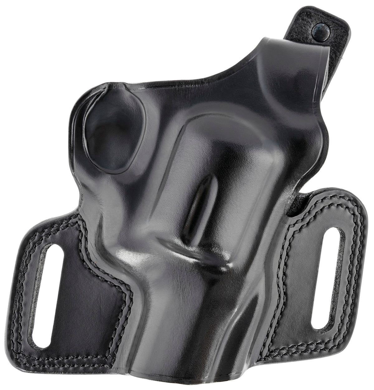 Galco SIL126B Silhouette OWB Holster, Black Leather, Belt Slide, Fits S&W N Frame 2-4" Barrel, Right Hand