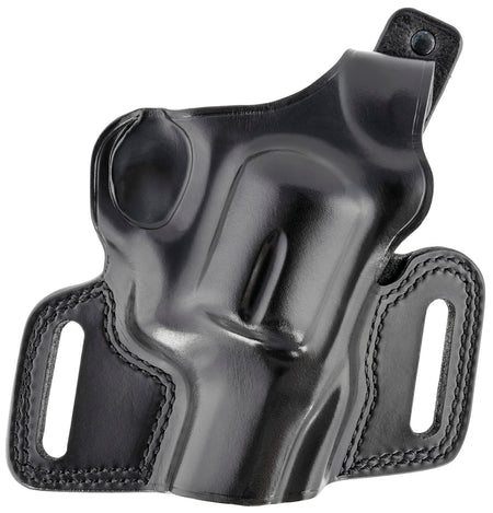 Galco SIL126B Silhouette OWB Holster, Black Leather, Belt Slide, Fits S&W N Frame 2-4" Barrel, Right Hand