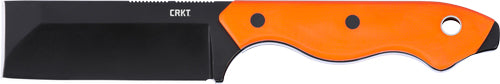 CRKT RAZEL COMPACT 2.32" D2 VEFF SERRATIONS ORANGE W/SHTH