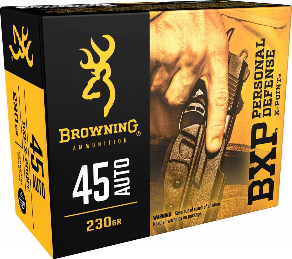 Browning BXP Personal Defense Home Defense .45 ACP/Auto 230 gr JHP ammo