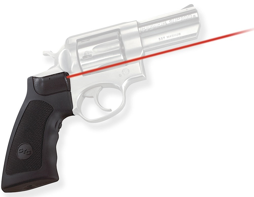 Crimson Trace 011790 Lasergrips for Ruger GP100/Super Redhawk/Alaskan, Red Laser 633nM 5mW, Black Polymer